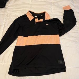 Long-Sleeved Mens Adidas Polo